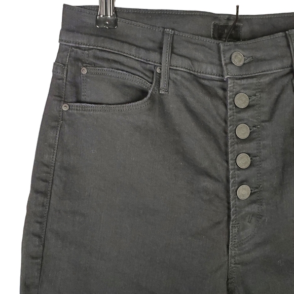 NEW Mother The Pixie Dazzler Ankle Fray Not Guilty Exposed Button Jeans Size 31 - Picture 4 of 16